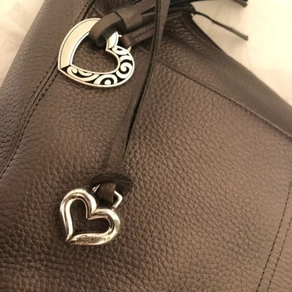 BRIGHTON 👛 silvery bronze bag braided handle